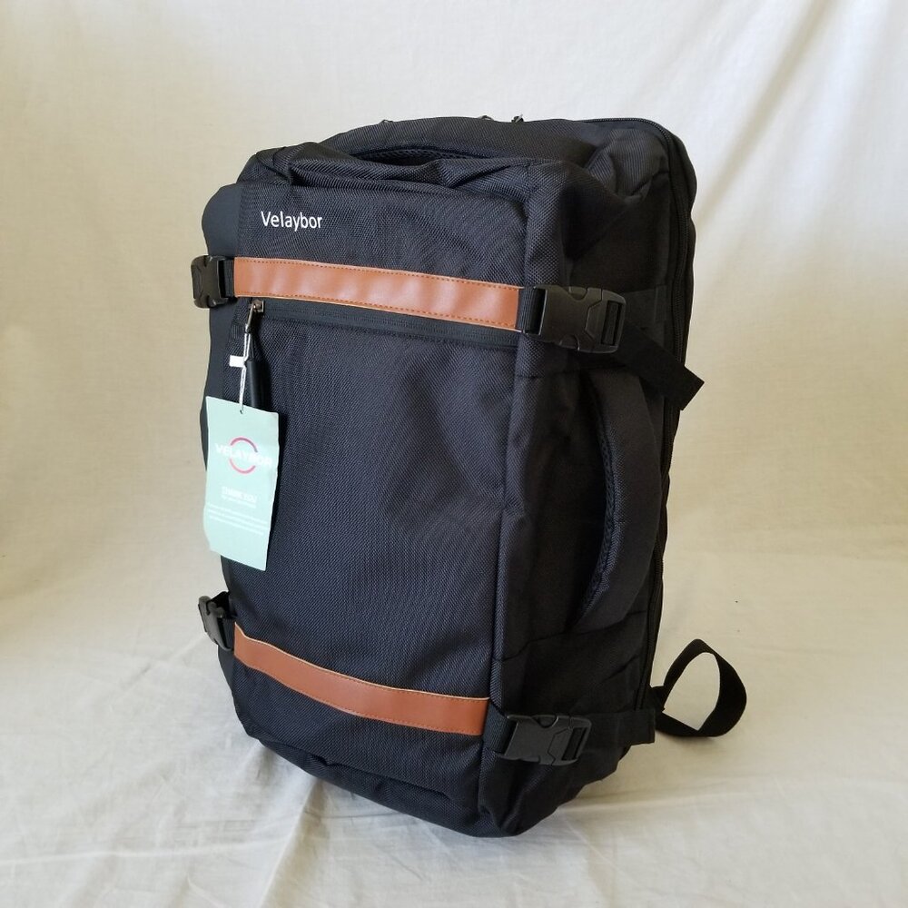 NWT! Velaybor Laptop Travel Backpack Duffel Tote w/USB/Anti-Theft/Luggage Strap